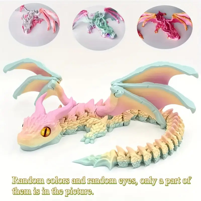 Flexi Articulated Rainbow Dragon 30cm 11.81in