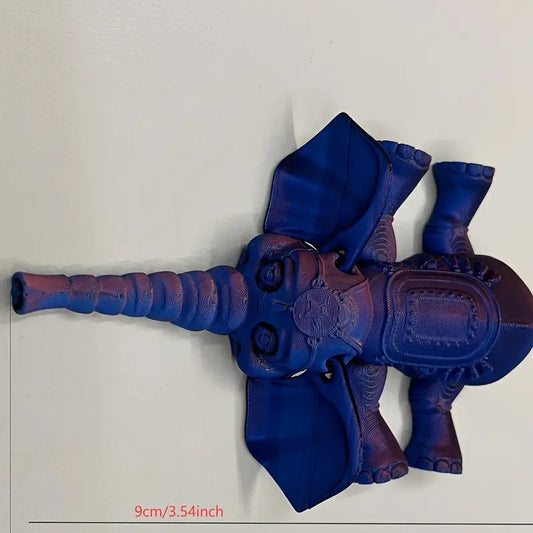 Adorable Multi Coloured Flexi Articulated Elephant