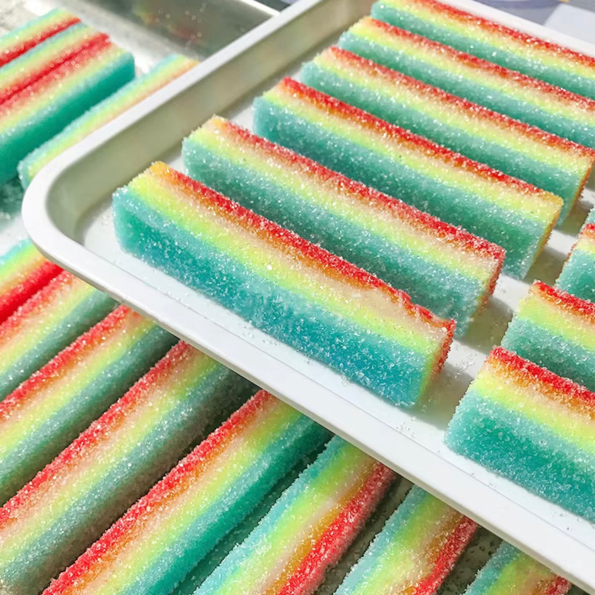 Rainbow Candy Strip Squishy