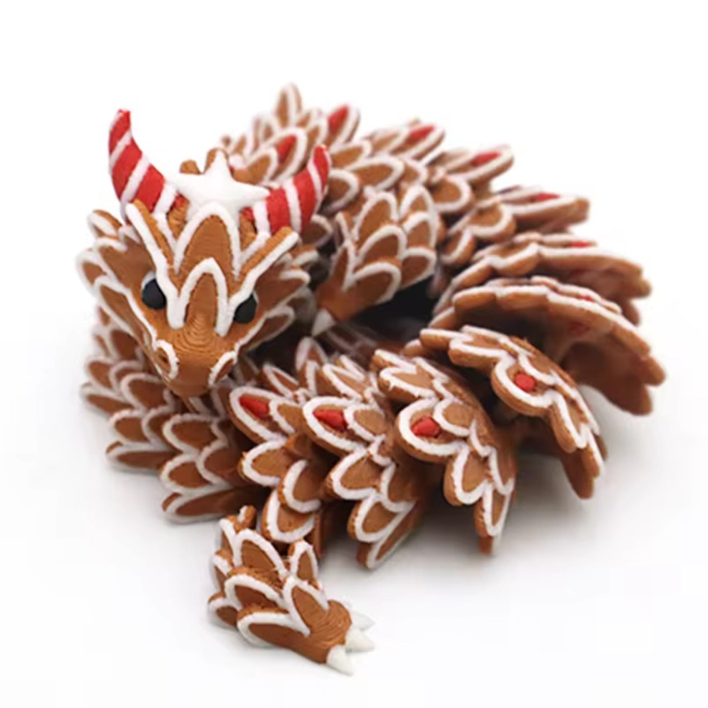 3d articulated Gingerbread dragon.