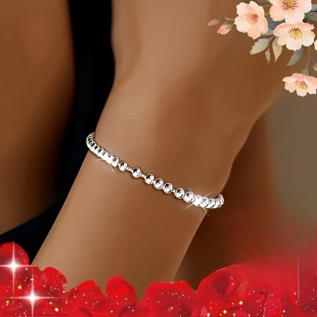 Silver Light Bead Bracelet