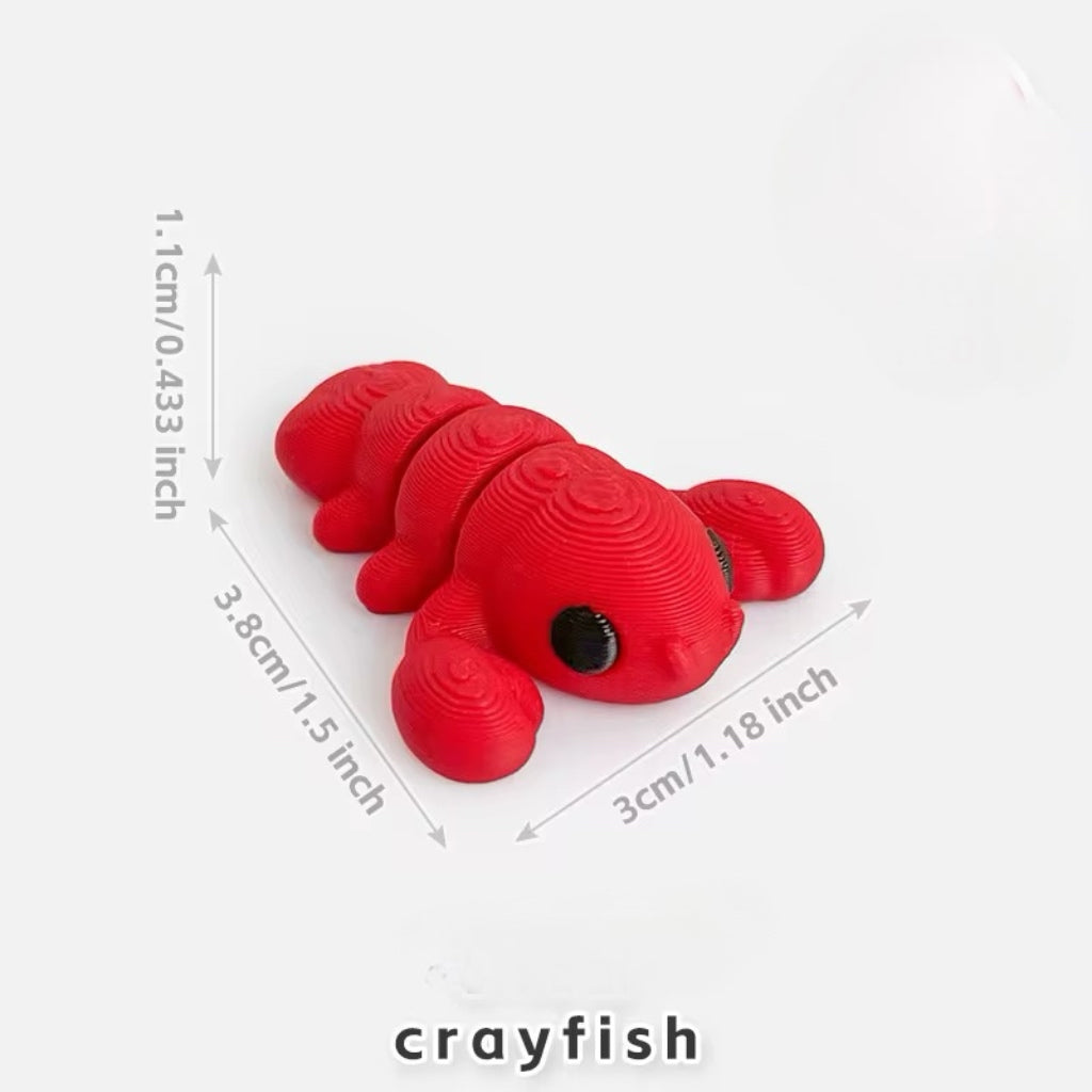 Mini Pocket Palz 3d Articulating Flexi Lobster