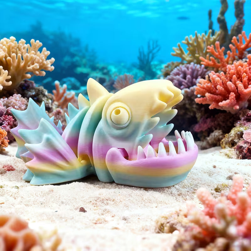 3d articulated smily piranha