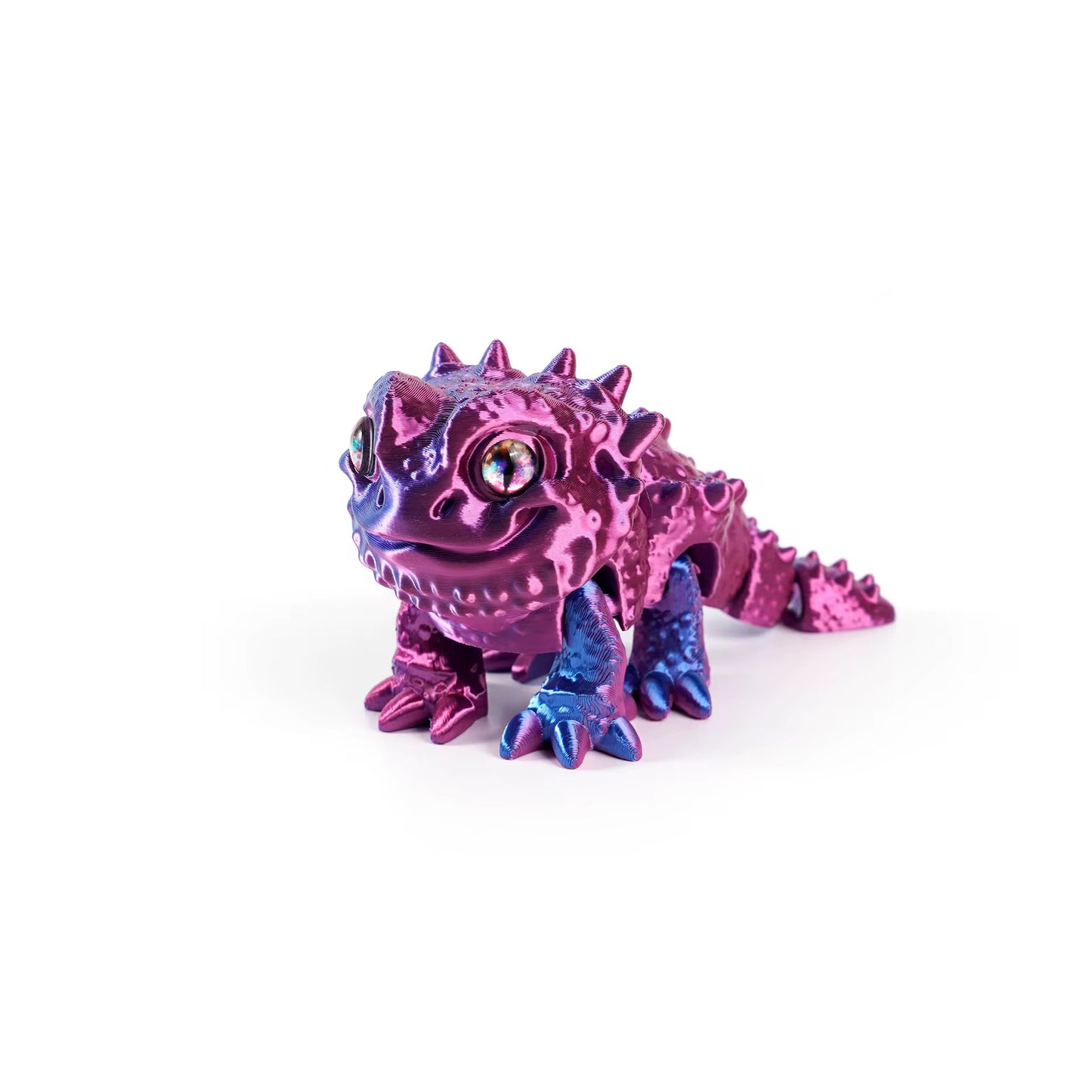 Super Flexi Articulated Fun Bearded Dragon 9cm Neon