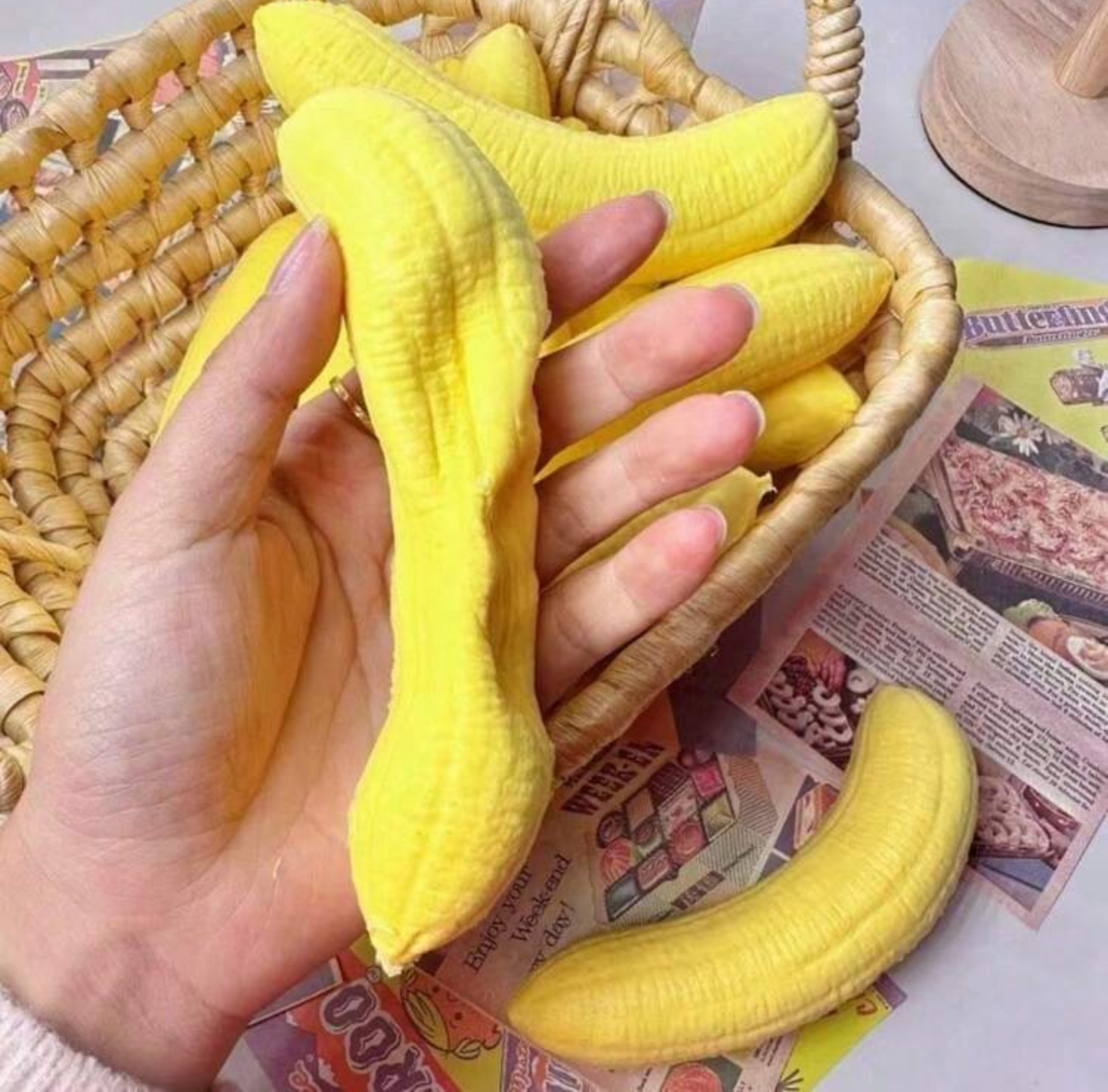 peeled bananas squishy