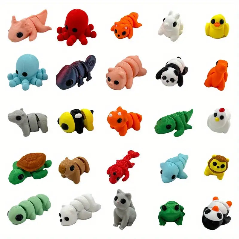 Flexi Articulated Jiggler Animals 5.15cm 2.01in