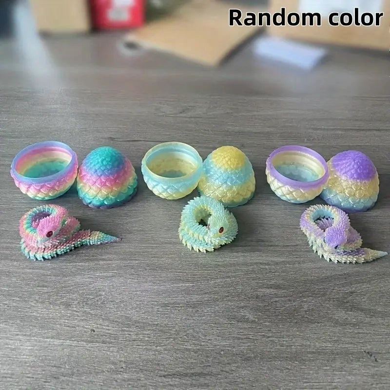 Flexi Articulated Snake And Egg 30cm 11.81in multicoloured