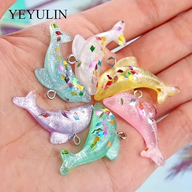Resin Dolphin Charm