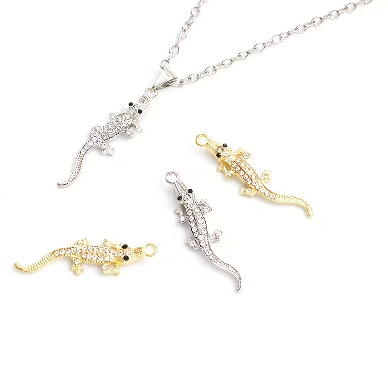 RHINESTONE CROCODILE CHARM