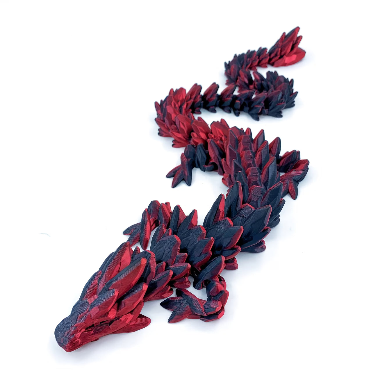 3d articulated iridescent dragon