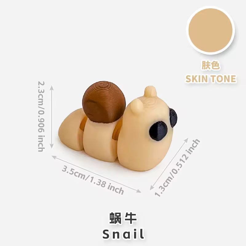 Mini Pocket Palz 3d Articulated Flexi Snail