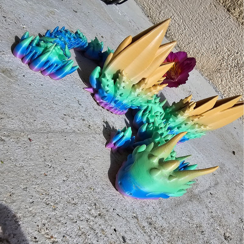 Fully articulated flexi Angel Dragon