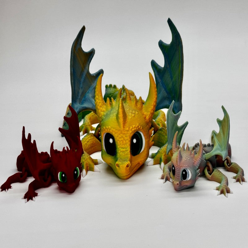Ryuu full articulated flexi winged dragon