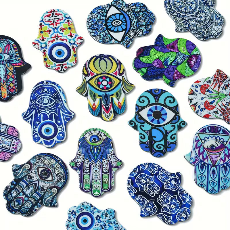 Evil Eye Hand Acrylic Charm