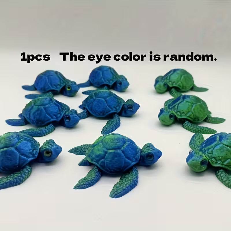 Flexi articulated multi coloured turtle