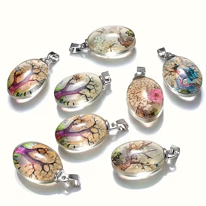 Glass Tree Of Life Charm