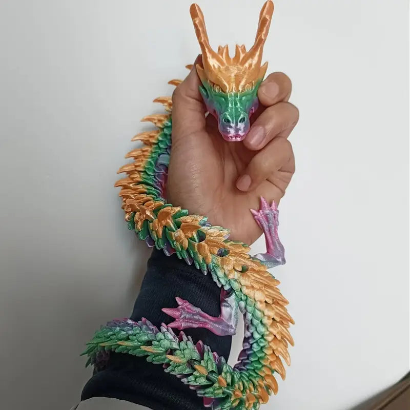 Flexi Articulated Dragon Multicoloured 30cm 11.81in