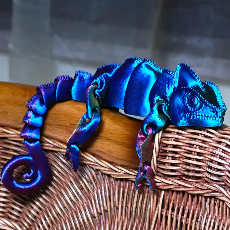 Fun Multi Coloured Flexi Articulated Chameleon