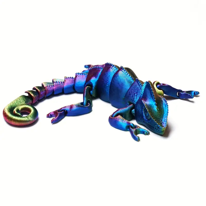 Fun Multi Coloured Flexi Articulated Chameleon