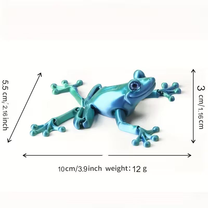 Flexi Articulated Frog Green 10cm 3.91in