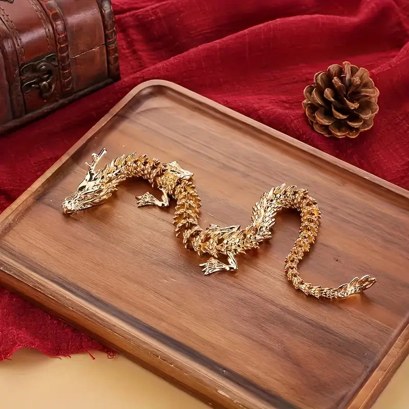 Golden Flexi Articulated Dragon