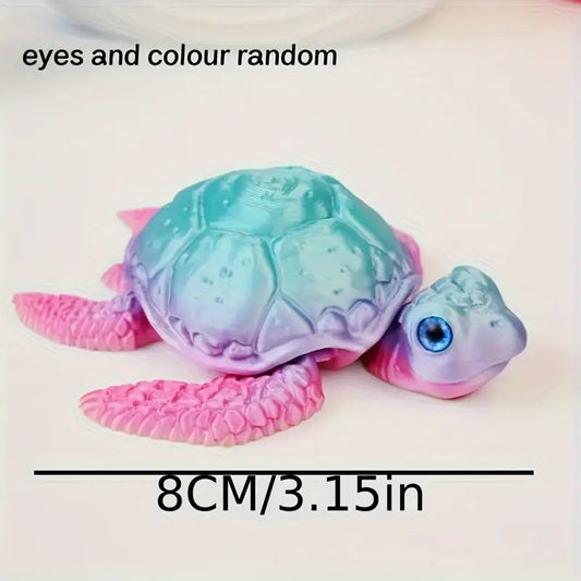 Flexi articulated multi coloured turtle