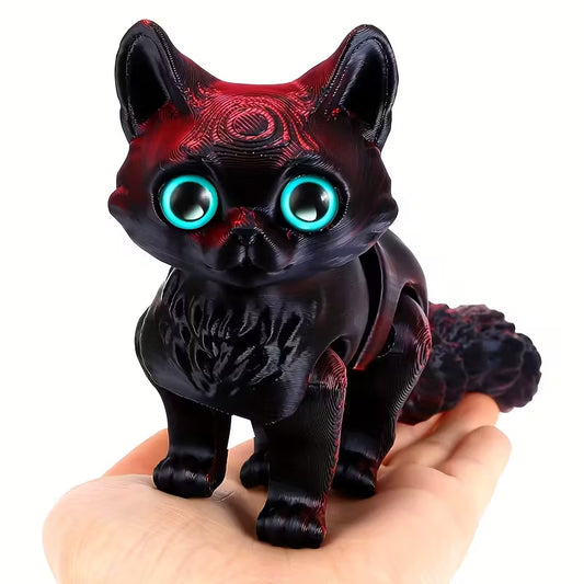Flexi Articulated Cartoon Cat Laser Red 4.72in 12cm (Copy)