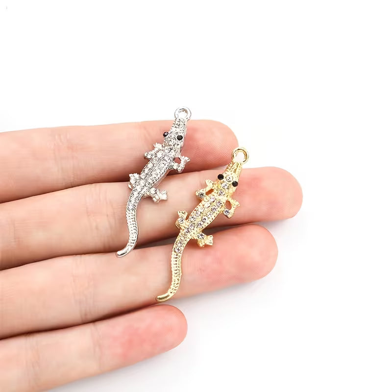 RHINESTONE CROCODILE CHARM