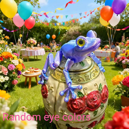 Flexi Articulated Frog Blue 10cm 3.91in