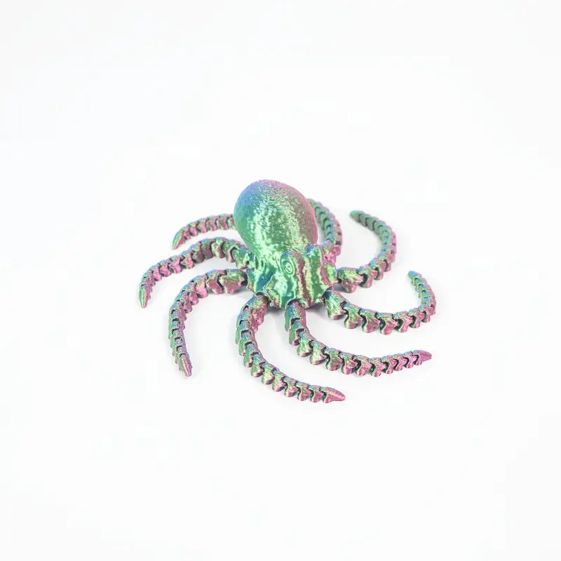 Flexi Articulated Octopus 7.28in 18.5cm Purple