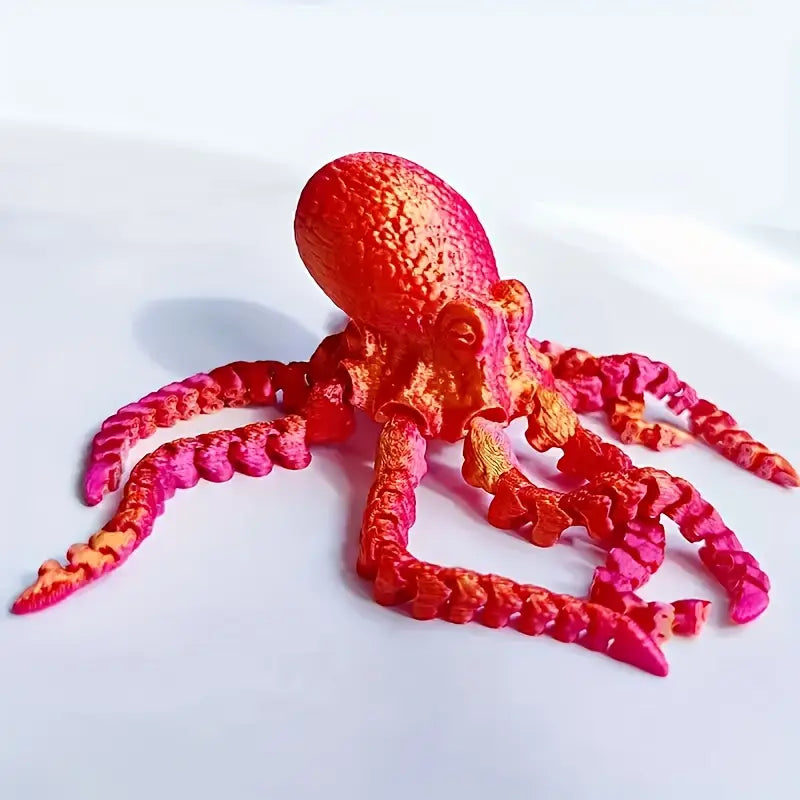 Flexi Articulated Octopus 7.28in 18.5cm Purple
