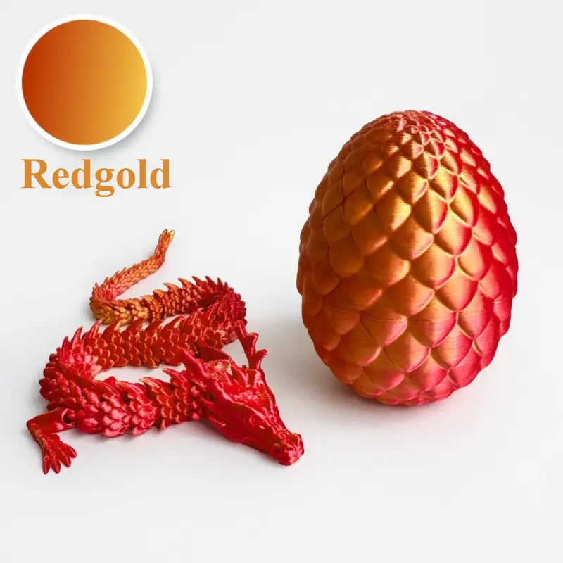 Small Flexi Articulated Dragon and Egg 10cm 3.94in