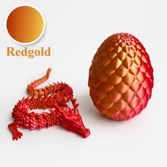 Small Flexi Articulated Dragon and Egg 10cm 3.94in