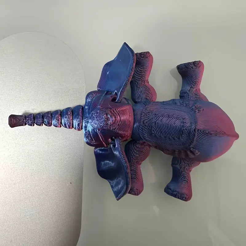 Adorable Multi Coloured Flexi Articulated Elephant