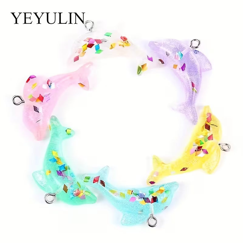 Resin Dolphin Charm