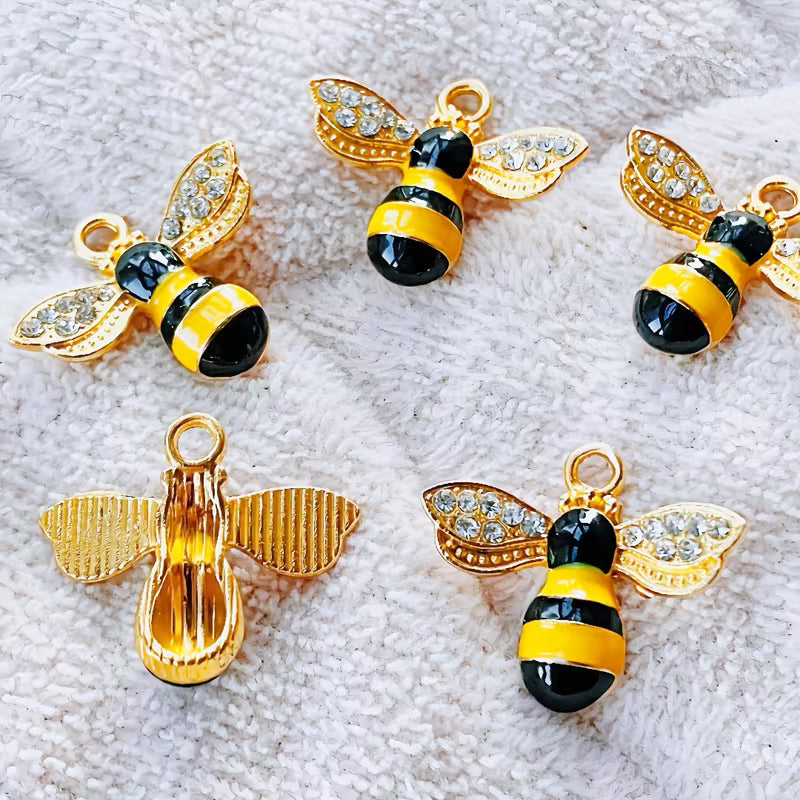 Rhinestone Bee Charm