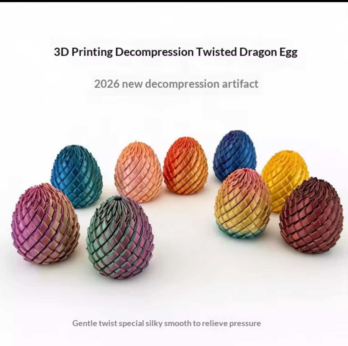 3d articulated small fidget eggs