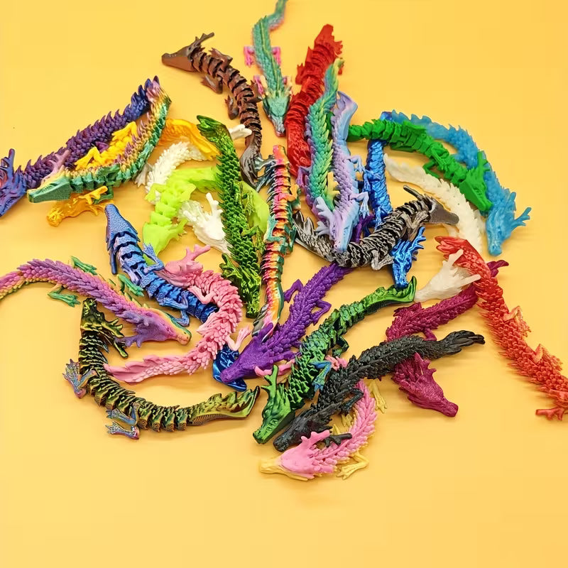 SMALL FLEXI ARTICULATED DRAGON 13cm 5.12in