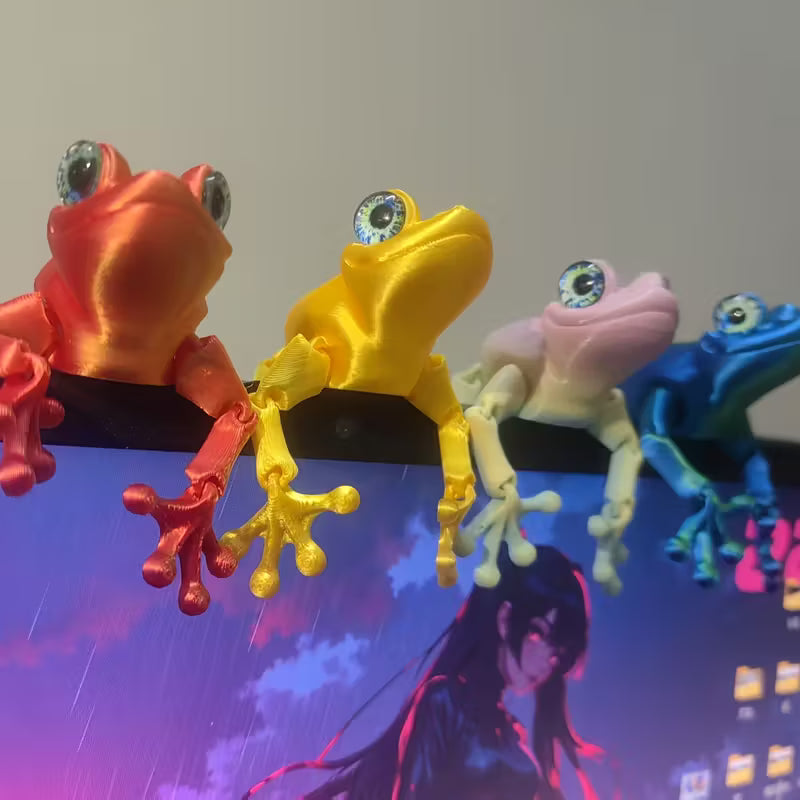 Flexi Articulated Frog Green 10cm 3.91in