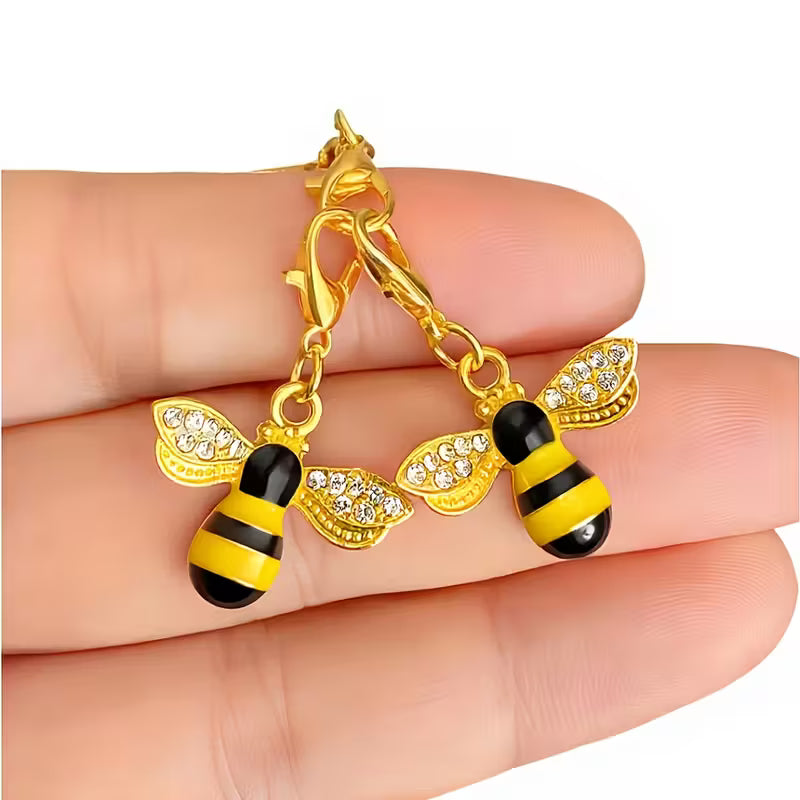 Rhinestone Bee Charm