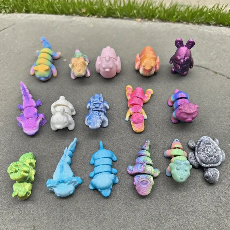 Flexi Articulated Jiggler Animals 5.15cm 2.01in