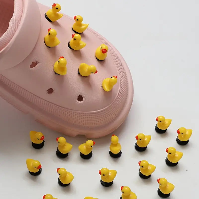 Cute Yellow Duck Shoe Charms