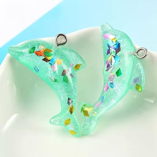 Resin Dolphin Charm