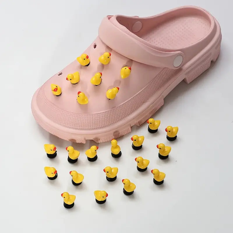 Cute Yellow Duck Shoe Charms