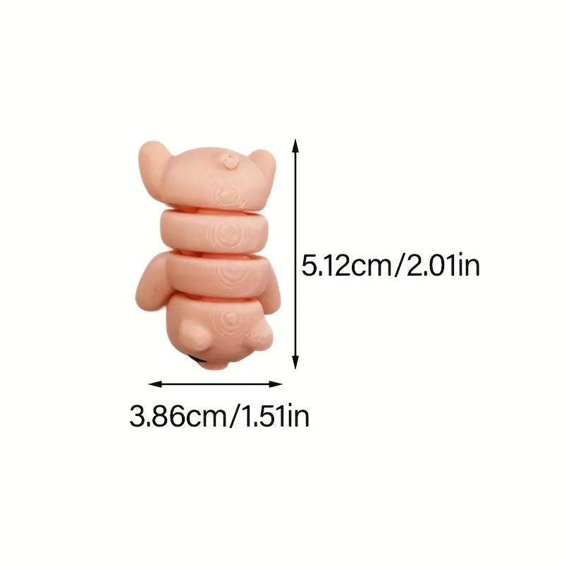 Flexi Articulated Jiggler Animals 5.15cm 2.01in