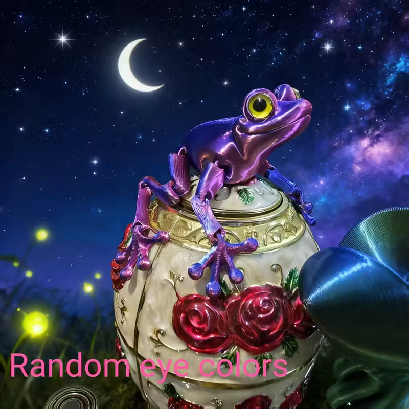 Flexi Articulated Frog Green 10cm 3.91in