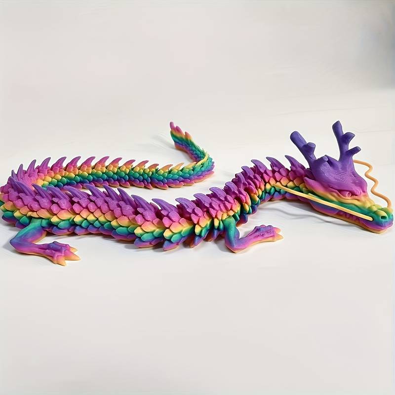 Flexi Articulated Dragon Multicoloured 30cm 11.81in
