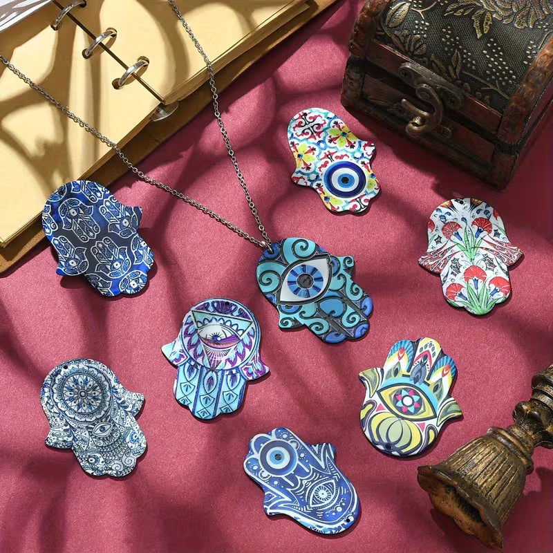 Evil Eye Hand Acrylic Charm