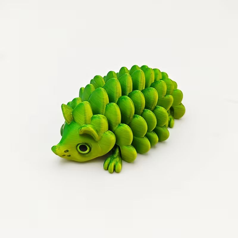 Flexi Articulated Hedgehog Red Blue Green