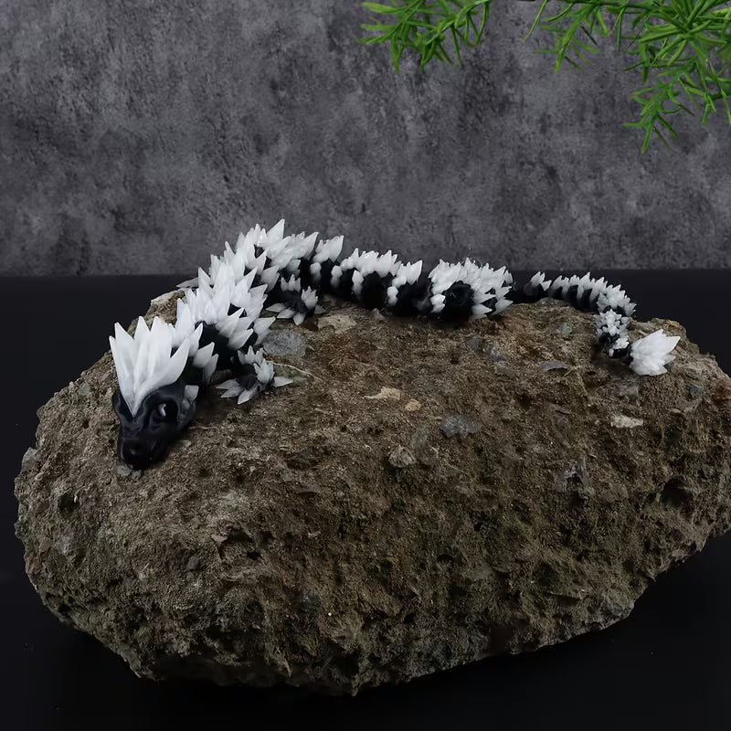 3d articulted Black Ice Dragon.